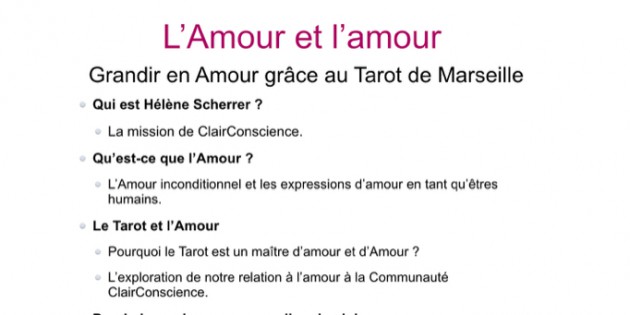 tarot de marseille, apprendre le tarot, école de tarot, arcane majeur, Hélène Scherrer, pratique du Tarot, ClairConscience, intuition, amour, confiance en soi